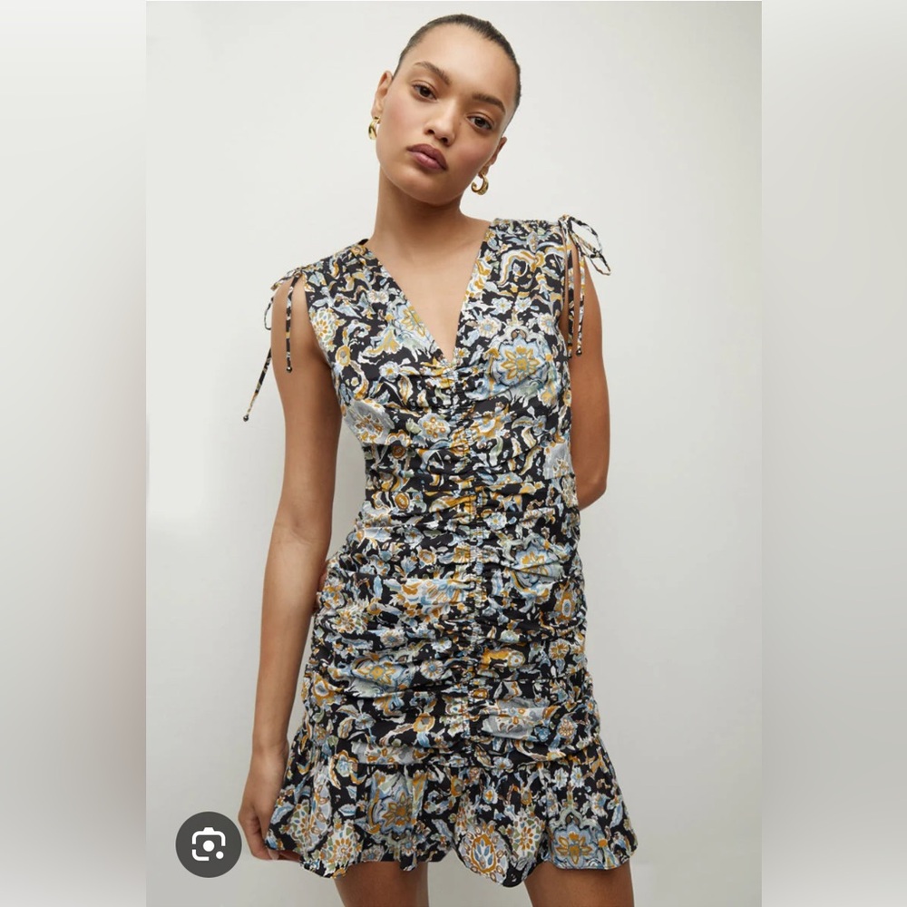 Veronica Beard,Jackson ruched dress